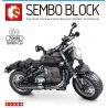 SEMBO 701125 non  TRIUMPH BONEVILLE BOBBER. bộ đồ chơi xếp lắp ráp ghép mô hình Motorcycle Motorbike TRIUMPH BONNEVILLE BOBBER Xe Hai Bánh 245 khối