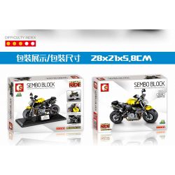 SEMBO 701121 Xếp hình kiểu Lego MOTO Benelli TNT 600 ABS Benoli TNT600. 257 khối