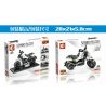 SEMBO 701120 non  TÀU HỘ TỐNG RAMBO 300 (LB300) bộ đồ chơi xếp lắp ráp ghép mô hình Motorcycle Motorbike CORVETTE RAMBO 300 Xe Hai Bánh 205 khối
