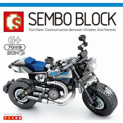 SEMBO 701119 Xếp hình kiểu Lego MOTO Ducati Scrambler Dukadi Travels Từ Tour Du Lịch 201 khối