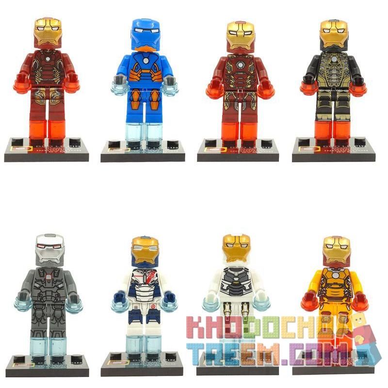 DUO LE PIN DLP9002 9002 non Lego IRON MAN 8. bộ đồ chơi xếp lắp ráp ghép mô hình Marvel Super Heroes Siêu Anh Hùng Marvel