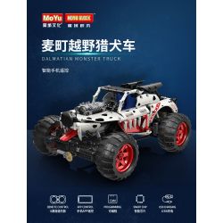 MOYU BLOCK MY88006 88006 non  MAKI-MACHI. bộ đồ chơi xếp lắp ráp ghép mô hình  DALMATIAN MONSTER TRUCK Kỹ Thuật Công Nghệ Cao Mô Hình Phương Tiện 987 khối