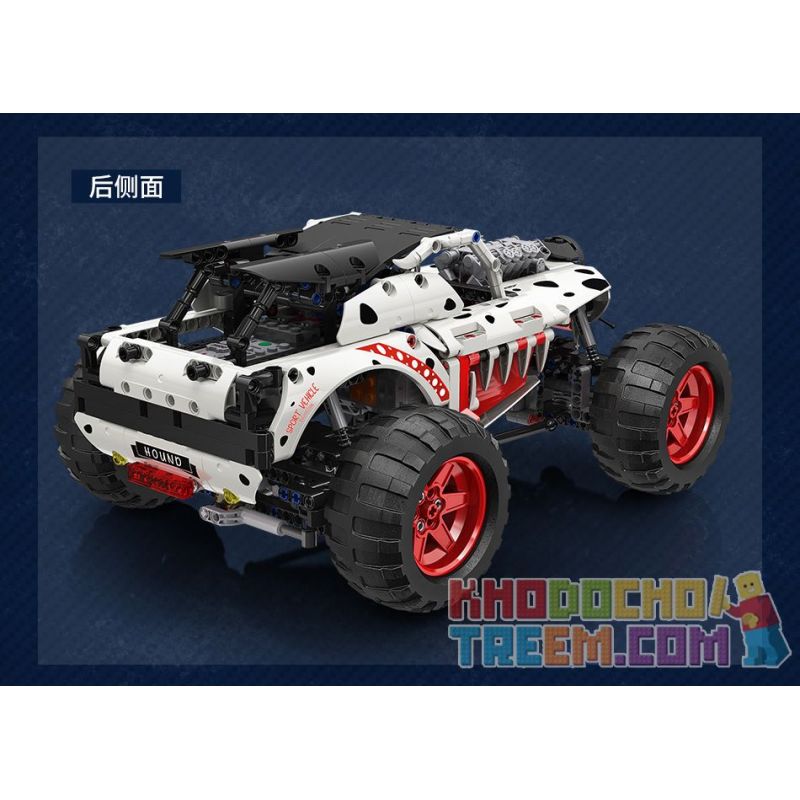 MOYU BLOCK MY88006 88006 non  MAKI-MACHI. bộ đồ chơi xếp lắp ráp ghép mô hình  DALMATIAN MONSTER TRUCK Kỹ Thuật Công Nghệ Cao Mô Hình Phương Tiện 987 khối