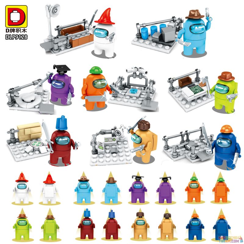 DUO LE PIN DLP9128 9128 non Lego SÓI KHÔNG GIAN GIẾT CHẾT 8 bộ đồ chơi xếp lắp ráp ghép mô hình Movie & Game Phim Và Trò Chơi