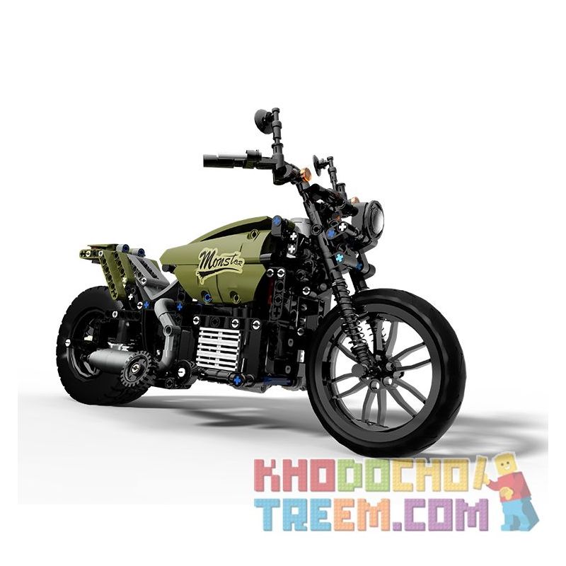 UBTECH JRKL202 non Lego JIMUGO MOTORCYCLE. bộ đồ chơi xếp lắp ráp ghép mô hình Technic Kỹ Thuật Công Nghệ Cao Mô Hình Phương Tiện 440 khối