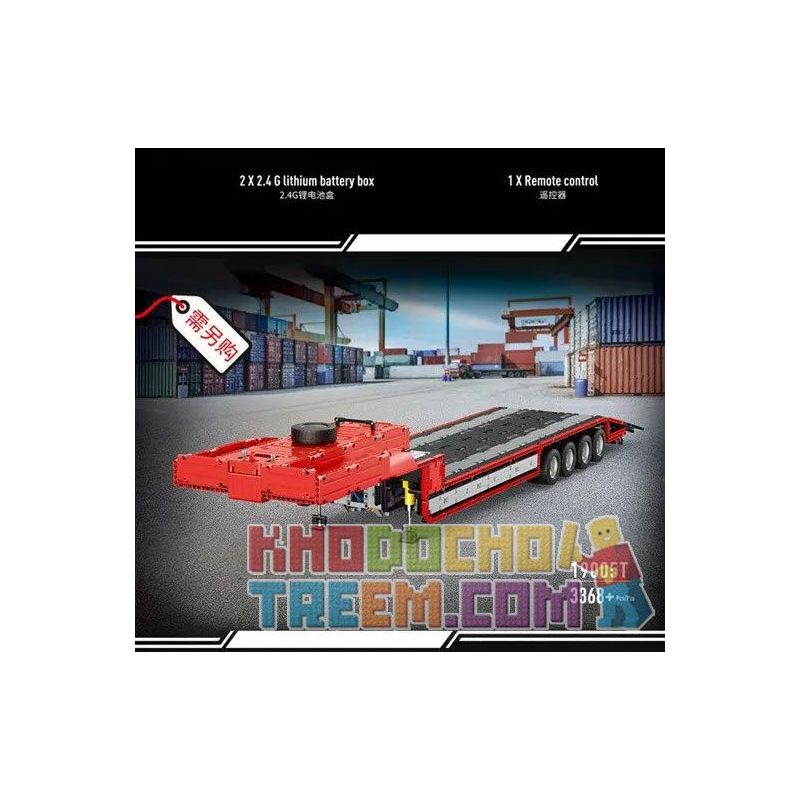 MouldKing 19005 Mould King 19005 REBRICKABLE MOC-2475 2475 MOC2475 non  MÁY KÉO KHÍ NÉN bộ đồ chơi xếp lắp ráp ghép mô hình  TRACTOR TRUCK Kỹ Thuật Công Nghệ Cao Mô Hình Phương Tiện 4511 khối