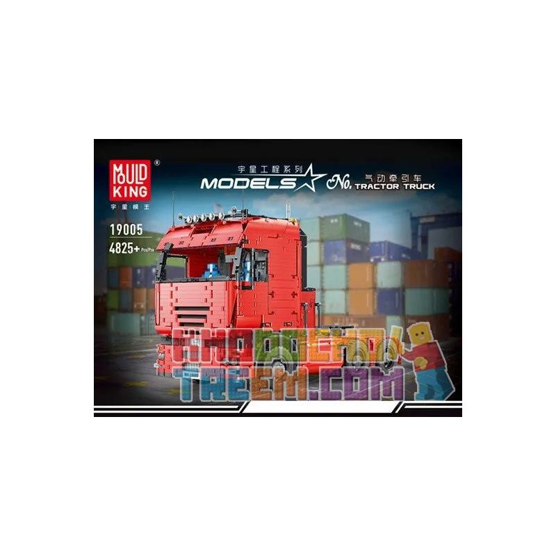 MouldKing 19005 Mould King 19005 REBRICKABLE MOC-2475 2475 MOC2475 non  MÁY KÉO KHÍ NÉN bộ đồ chơi xếp lắp ráp ghép mô hình  TRACTOR TRUCK Kỹ Thuật Công Nghệ Cao Mô Hình Phương Tiện 4511 khối