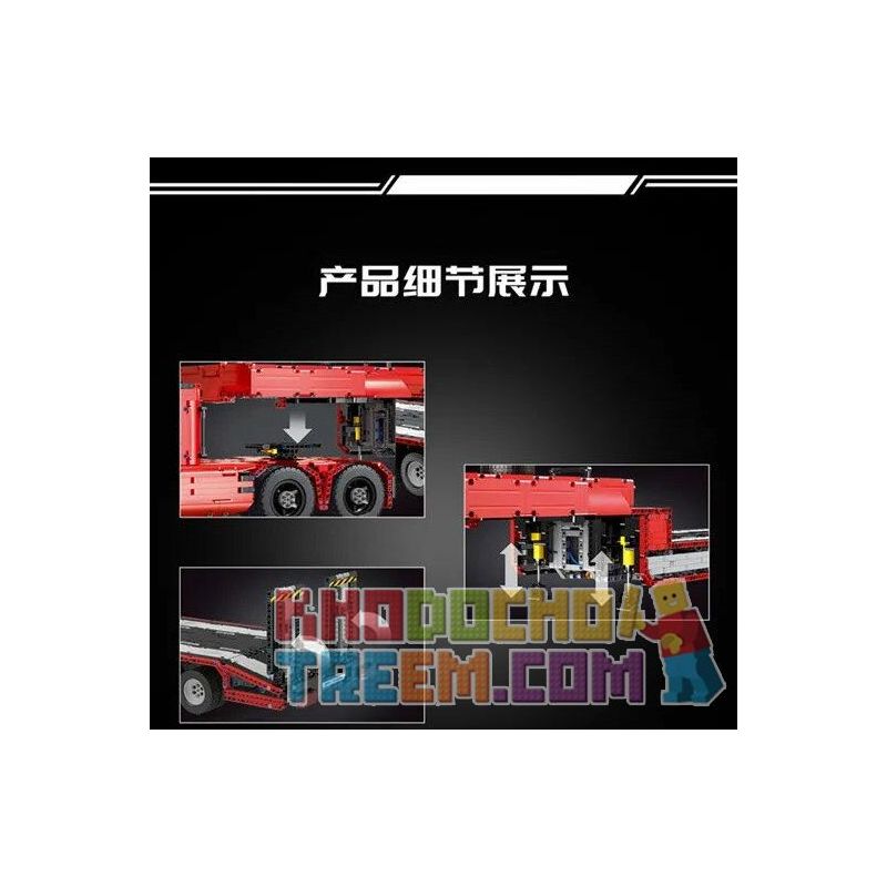 MouldKing 19005 Mould King 19005 REBRICKABLE MOC-2475 2475 MOC2475 non  MÁY KÉO KHÍ NÉN bộ đồ chơi xếp lắp ráp ghép mô hình  TRACTOR TRUCK Kỹ Thuật Công Nghệ Cao Mô Hình Phương Tiện 4511 khối