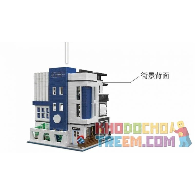 MorkModel 10201 Mork Model 10201 MouldKing 16043 Mould King 16043 REBRICKABLE MOC-67005 67005 MOC67005 non  BẢO TÀNG NGHỆ THUẬT bộ đồ chơi xếp lắp ráp ghép mô hình Modular Buildings NOVATOWN ART GALLERY SHOWCASE Mô Hình Nhà Cửa 3357 khối