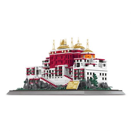 WANGE 6217 non  CUNG ĐIỆN POTALA bộ đồ chơi xếp lắp ráp ghép mô hình 1464 khối
