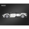 Winner 7050 non  XE ĐUA PORSCHE TRẮNG tỷ lệ 1:10 bộ đồ chơi xếp lắp ráp ghép mô hình  SUPER FERRARIED RACING CAR Kỹ Thuật Công Nghệ Cao Mô Hình Phương Tiện 2209 khối