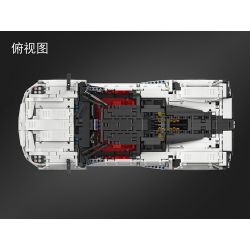 Winner 7050 non  XE ĐUA PORSCHE TRẮNG tỷ lệ 1:10 bộ đồ chơi xếp lắp ráp ghép mô hình  SUPER FERRARIED RACING CAR Kỹ Thuật Công Nghệ Cao Mô Hình Phương Tiện 2209 khối