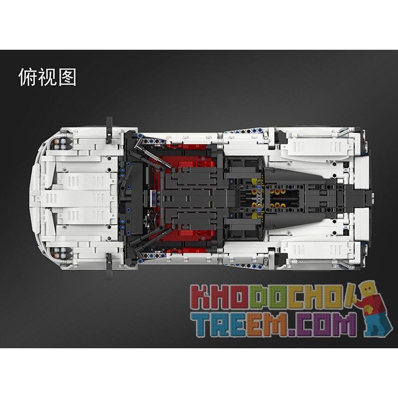 Winner 7050 non  XE ĐUA PORSCHE TRẮNG tỷ lệ 1:10 bộ đồ chơi xếp lắp ráp ghép mô hình  SUPER FERRARIED RACING CAR Kỹ Thuật Công Nghệ Cao Mô Hình Phương Tiện 2209 khối