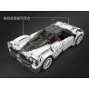 Winner 7050 non  XE ĐUA PORSCHE TRẮNG tỷ lệ 1:10 bộ đồ chơi xếp lắp ráp ghép mô hình  SUPER FERRARIED RACING CAR Kỹ Thuật Công Nghệ Cao Mô Hình Phương Tiện 2209 khối