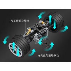 Winner 7050 non  XE ĐUA PORSCHE TRẮNG tỷ lệ 1:10 bộ đồ chơi xếp lắp ráp ghép mô hình  SUPER FERRARIED RACING CAR Kỹ Thuật Công Nghệ Cao Mô Hình Phương Tiện 2209 khối