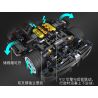 Winner 7050 non  XE ĐUA PORSCHE TRẮNG tỷ lệ 1:10 bộ đồ chơi xếp lắp ráp ghép mô hình  SUPER FERRARIED RACING CAR Kỹ Thuật Công Nghệ Cao Mô Hình Phương Tiện 2209 khối