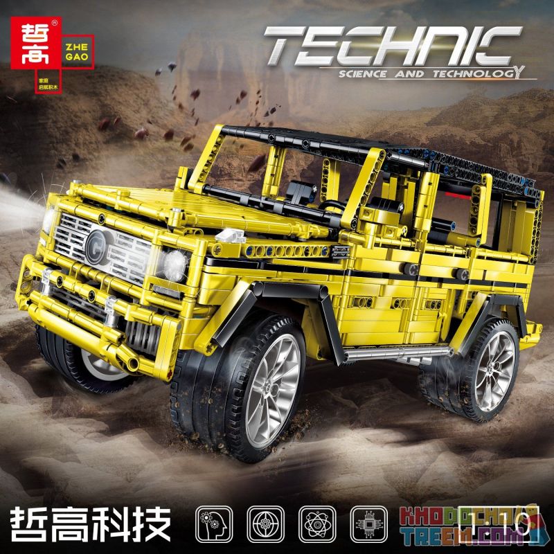 REBRICKABLE MOC-31044 31044 MOC31044 ZHEGAO QL0415 0415 non  MERCEDES-BENZ G65 AMG 1:10 tỷ lệ 1:10 bộ đồ chơi xếp lắp ráp ghép mô hình  Kỹ Thuật Công Nghệ Cao Mô Hình Phương Tiện 2301 khối