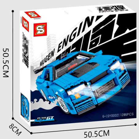 MouldKing 10113 Mould King 10113 REBRICKABLE MOC-29377 29377 MOC29377 SHENG YUAN SY SY0002 0002 non  NISSAN SKYLINE GTR R34 tỷ lệ 1:12 bộ đồ chơi xếp lắp ráp ghép mô hình Creator Sáng Tạo 1513 khối