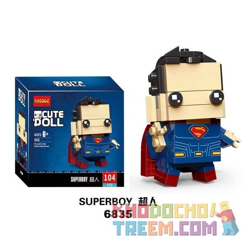 NOT Lego TACTICAL BATMAN & SUPERMAN 41610 JISI 6835 6836 xếp lắp ráp ghép mô hình BATMAN & SIÊU NHÂN CHIẾN THUẬT SUPERMAN Brickheadz Nhân Vật Đầu To 209 khối