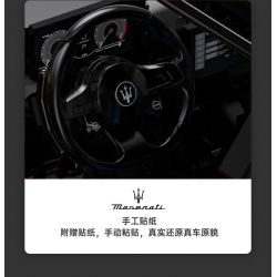 RASTAR 93510 93500 non  MASERATI MC 20 NETTUNO POSEIDON GẦM RÚ tỷ lệ 1:8 bộ đồ chơi xếp lắp ráp ghép mô hình MASERATI MC20 NETTUNO 3400 khối