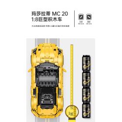 RASTAR 93500 93510: Maserati MC 20 Nettuno Poseidon Gầm Rú Tỷ Lệ 1:8 Chi Tiết) (3400 Chi Tiết) - Ảnh 9