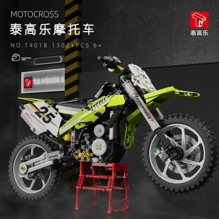 TA GAOLE T4018 4018 non  XE MÔ TÔ tỷ lệ 1:5 bộ đồ chơi xếp lắp ráp ghép mô hình  MOTOCROSS Kỹ Thuật Công Nghệ Cao Mô Hình Phương Tiện 1302 khối