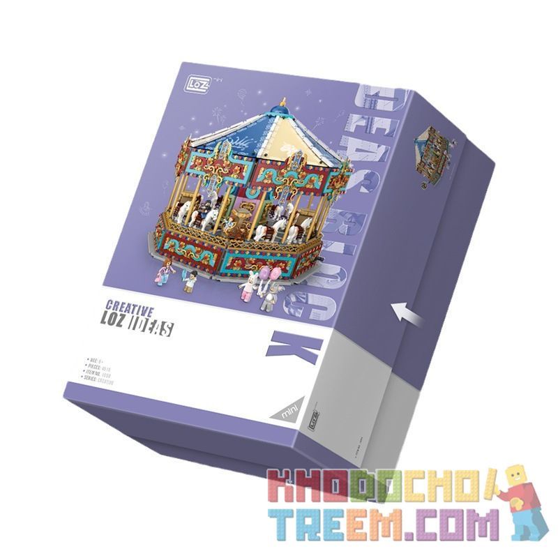 LOZ 1059 non  BĂNG CHUYỀN bộ đồ chơi xếp lắp ráp ghép mô hình CAROUSEL