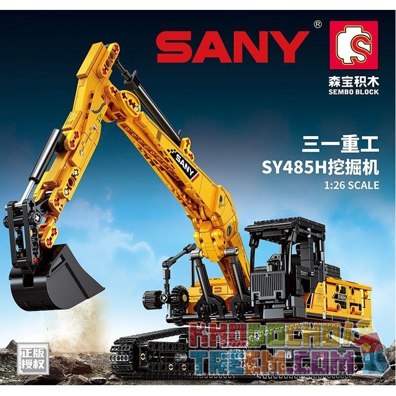 SEMBO 712017 non Lego MÁY ĐÀO SY485H tỷ lệ 1:26 bộ đồ chơi xếp lắp ráp ghép mô hình Lung Tung Thuộc Nhiều Thể Loại 1022 khối