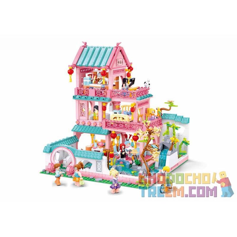 SLUBAN M38-B1117 B1117 1117 M38B1117 38-B1117 non  VƯỜN NGÂN XUÂN bộ đồ chơi xếp lắp ráp ghép mô hình 1342 khối