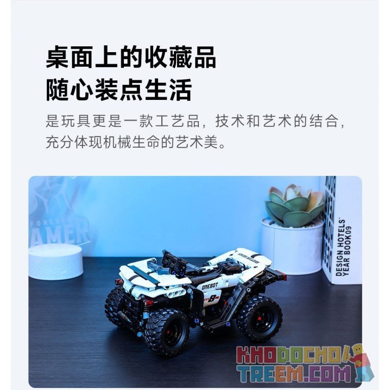 ONEBOT MITU MI OBSTMT21AIQI 21AIQI non  ATV MỌI ĐỊA HÌNH bộ đồ chơi xếp lắp ráp ghép mô hình  Kỹ Thuật Công Nghệ Cao Mô Hình Phương Tiện 490 khối