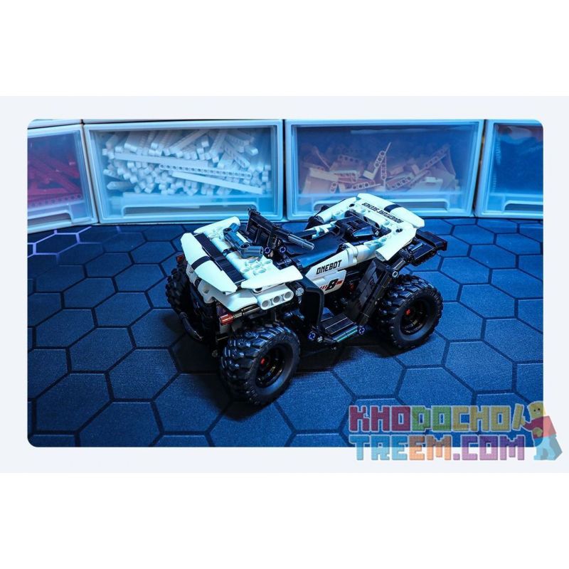 ONEBOT MITU MI OBSTMT21AIQI 21AIQI non  ATV MỌI ĐỊA HÌNH bộ đồ chơi xếp lắp ráp ghép mô hình  Kỹ Thuật Công Nghệ Cao Mô Hình Phương Tiện 490 khối