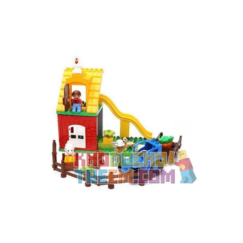 NOT LEGO Duplo 10617 My First Farm, Hystoys HongYuanSheng Aoleduotoys HG-1363 Xếp hình nông trại siêu nhỏ 41 khối NOT LEGO Duplo 10617 My First Farm, Hystoys HongYuanSheng Aoleduotoys HG-1363 Xếp hình nông trại siêu nhỏ 41 khối