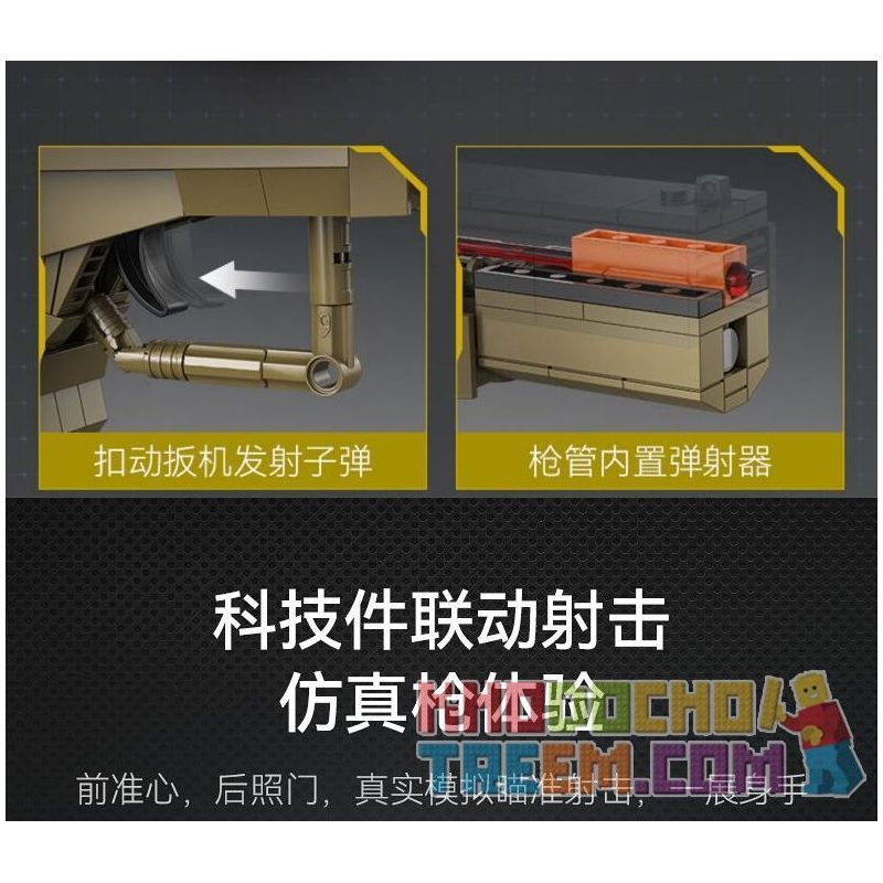 CADA DOUBLEE C81013 81013 non  SÚNG NGẮN KIỂU 17 tỷ lệ 1:1 bộ đồ chơi xếp lắp ráp ghép mô hình Military Army GLOCK 17 PISTOL Quân Sự Bộ Đội 338 khối