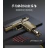 CADA DOUBLEE C81013 81013 non  SÚNG NGẮN KIỂU 17 tỷ lệ 1:1 bộ đồ chơi xếp lắp ráp ghép mô hình Military Army GLOCK 17 PISTOL Quân Sự Bộ Đội 338 khối