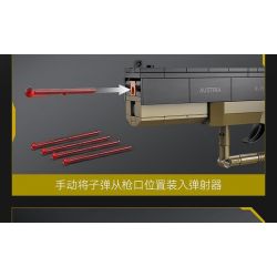 CADA DOUBLEE C81013 81013 non  SÚNG NGẮN KIỂU 17 tỷ lệ 1:1 bộ đồ chơi xếp lắp ráp ghép mô hình Military Army GLOCK 17 PISTOL Quân Sự Bộ Đội 338 khối