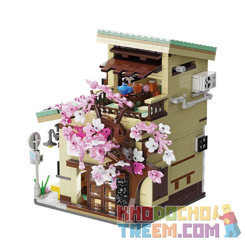 CADA DOUBLEE C66015 66015 non  CỬA HÀNG TẠP HÓA MÈO bộ đồ chơi xếp lắp ráp ghép mô hình Creator Sáng Tạo 921 khối