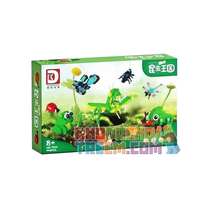 DK 7004 non  VƯƠNG QUỐC CÔN TRÙNG bộ đồ chơi xếp lắp ráp ghép mô hình Creator Sáng Tạo