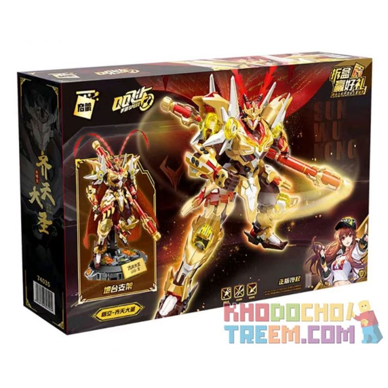 QMAN ENLIGHTEN KEEPPLEY 74035 74036 non  TỐC ĐỘ QQ NGỘ KHÔNG-KHỈ VƯƠNG bộ đồ chơi xếp lắp ráp ghép mô hình Movie & Game Phim Và Trò Chơi