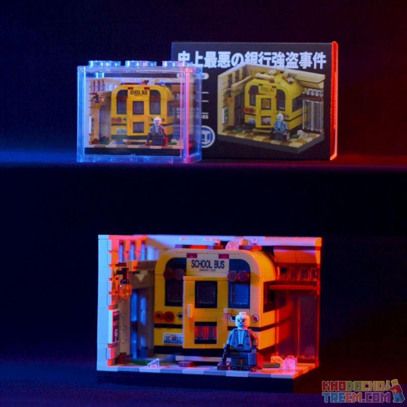 BUILDABLE X6136 6136 non  CƯỚP NGÂN HÀNG LỚN bộ đồ chơi xếp lắp ráp ghép mô hình Super Heroes THE BANK HEIST Siêu Nhân Anh Hùng 422 khối