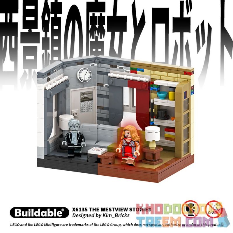 BUILDABLE X6135 6135 non  CÂU CHUYỆN HƯỚNG TÂY bộ đồ chơi xếp lắp ráp ghép mô hình Super Heroes THE WESTVIEW STORIES Siêu Nhân Anh Hùng 433 khối