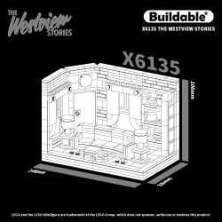 BUILDABLE X6135 6135 non  CÂU CHUYỆN HƯỚNG TÂY bộ đồ chơi xếp lắp ráp ghép mô hình Super Heroes THE WESTVIEW STORIES Siêu Nhân Anh Hùng 433 khối