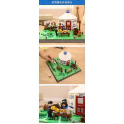 WANGE LIGAO DR.LUCK 4225 non  YURTS KHU TỰ TRỊ NỘI MÔNG TRUNG QUỐC bộ đồ chơi xếp lắp ráp ghép mô hình MONGOLIAN YURT 778 khối