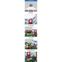 WANGE LIGAO DR.LUCK 4225 non  YURTS KHU TỰ TRỊ NỘI MÔNG TRUNG QUỐC bộ đồ chơi xếp lắp ráp ghép mô hình MONGOLIAN YURT 778 khối