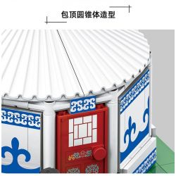 WANGE LIGAO DR.LUCK 4225 non  YURTS KHU TỰ TRỊ NỘI MÔNG TRUNG QUỐC bộ đồ chơi xếp lắp ráp ghép mô hình MONGOLIAN YURT 778 khối
