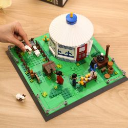 WANGE LIGAO DR.LUCK 4225 non  YURTS KHU TỰ TRỊ NỘI MÔNG TRUNG QUỐC bộ đồ chơi xếp lắp ráp ghép mô hình MONGOLIAN YURT 778 khối