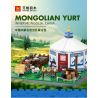 WANGE LIGAO DR.LUCK 4225 non  YURTS KHU TỰ TRỊ NỘI MÔNG TRUNG QUỐC bộ đồ chơi xếp lắp ráp ghép mô hình MONGOLIAN YURT 778 khối