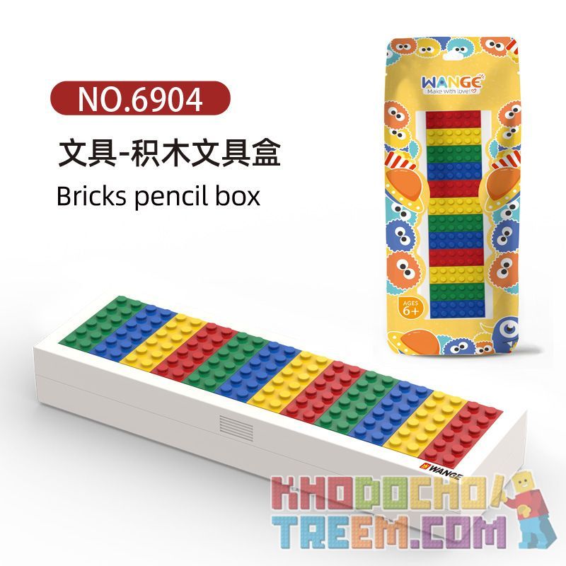 WANGE LIGAO DR.LUCK 6904 non  HỘP VĂN PHÒNG PHẨM bộ đồ chơi xếp lắp ráp ghép mô hình Gear BRICK PENCIL BOX Đồ Lắp Ghép