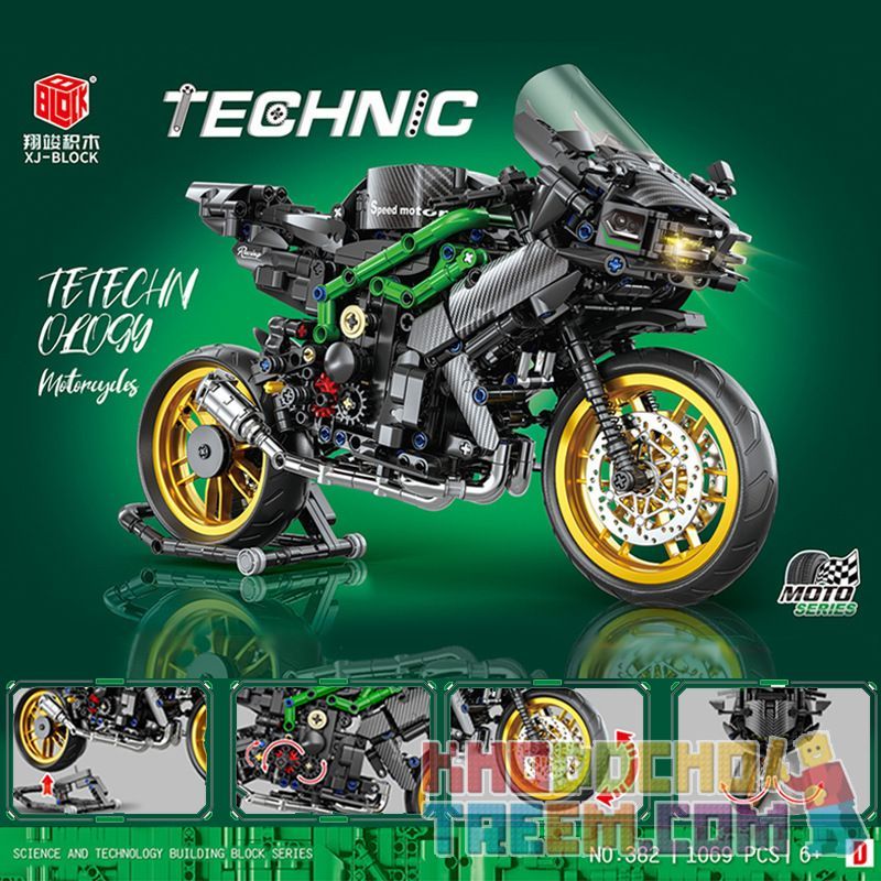 XIANGJUN XJ-382D 382D XJ382D non  XE MÁY bộ đồ chơi xếp lắp ráp ghép mô hình  Kỹ Thuật Công Nghệ Cao Mô Hình Phương Tiện 1069 khối