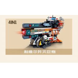 Kazi KY81057 81057 non  PHÁO HỦY DIỆT CỦA LEVI'S BÁO CHÁY bộ đồ chơi xếp lắp ráp ghép mô hình Military Army FIRELINE ALERT Quân Sự Bộ Đội 827 khối