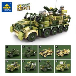 Kazi KY82057 82057 non  MÁY KÉO NỬA RAY 8 TỔ HỢP bộ đồ chơi xếp lắp ráp ghép mô hình Military Army SDKFZ 7 HALF TRACK TRACTOR Quân Sự Bộ Đội 978 khối